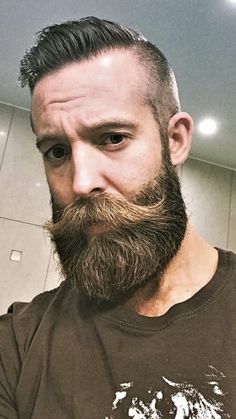 Handlebar Mustache & Long Beard