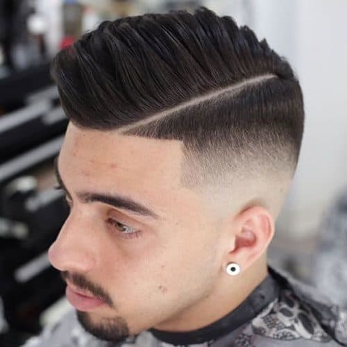 Comb Over with a Taper Fade Hairstyle