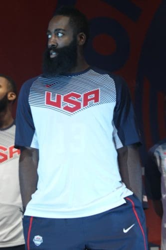 James Harden with trademark beard