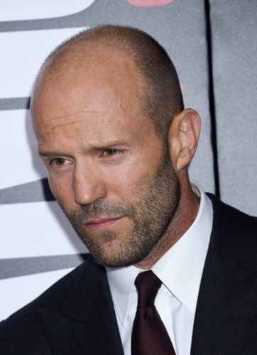 Jason Statham bald with beard