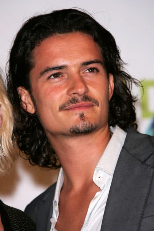 Orlando Bloom Thin Mustache and Chin Beard