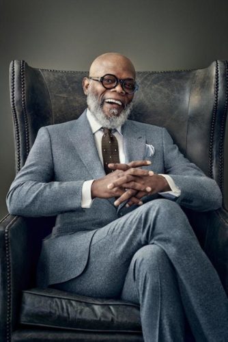 Samuel L. Jackson Chin Curtain Beard Style