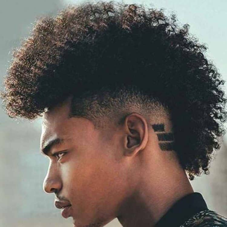 Afro Mohawk Fade