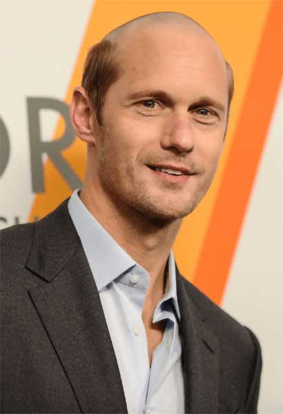 Alex Skarsgard Shaved Bald