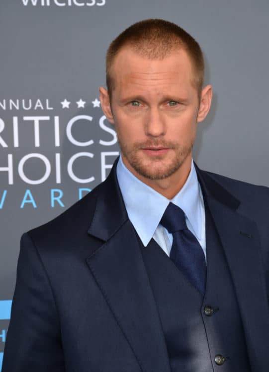 Alexander Skarsgard with Buzz cut