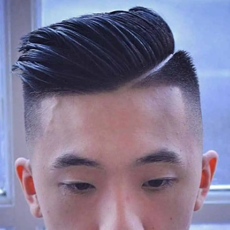 Asian Comb Over Fade 