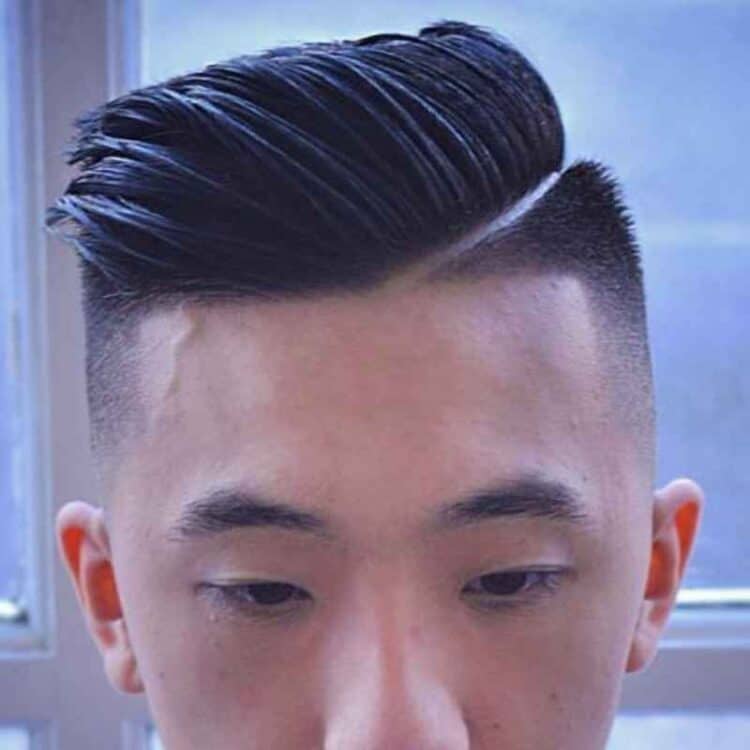 Asian Fade Comb Over