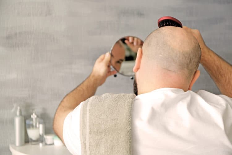 Apply bald head moisturizer after shaving.