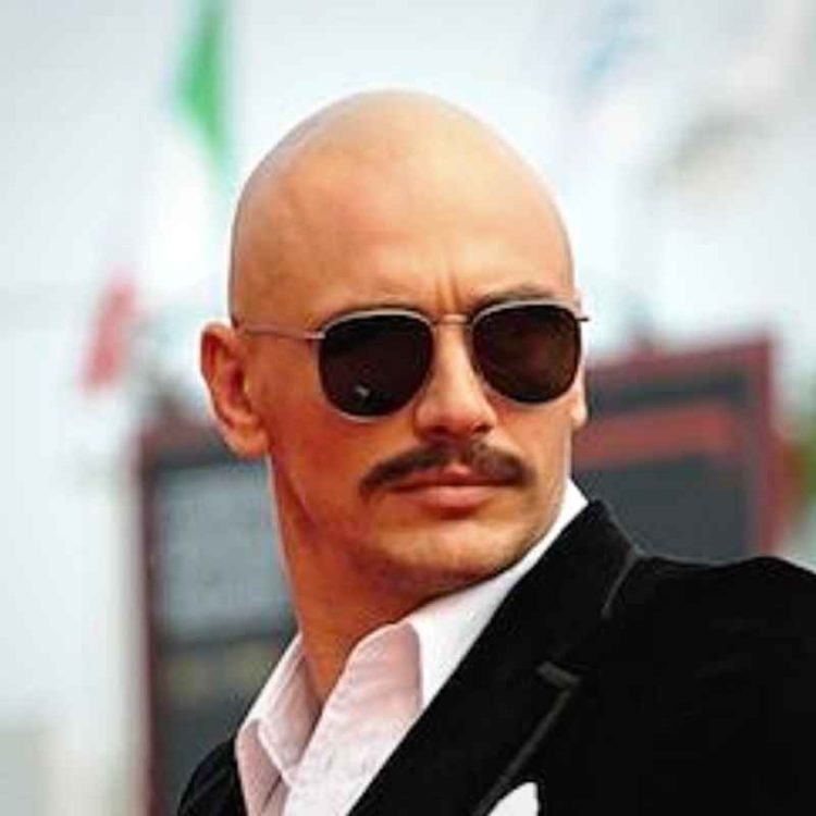 Bald with Pencil Thin Mustache