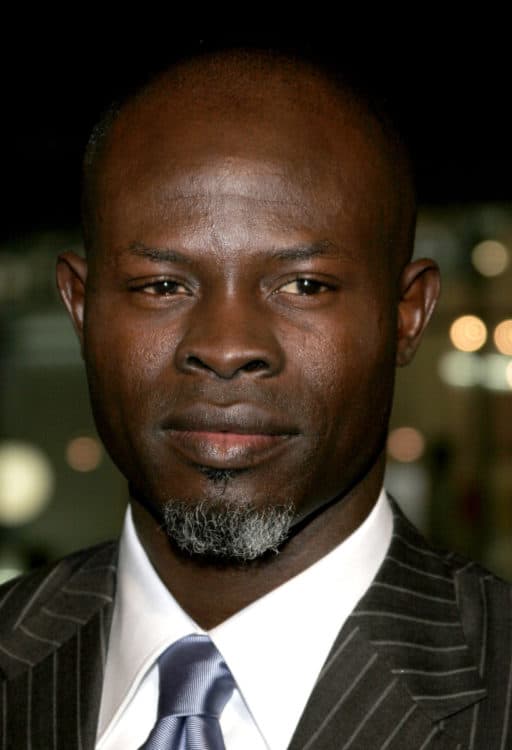 Djimon Hounsou's Soul Patch with classic goatee and bald head