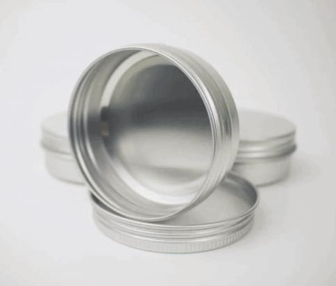 Create your own beard balm and store in screw-top metal tins.