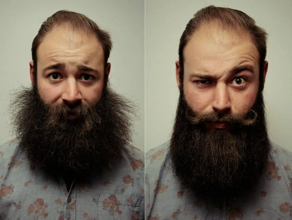 Before After Beard Straightener
