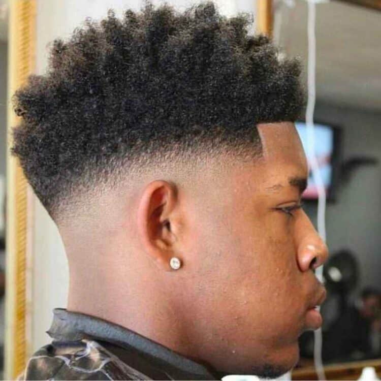 Black Men Side Fade