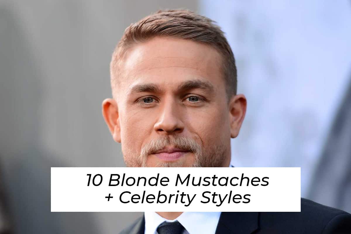 blonde mustache