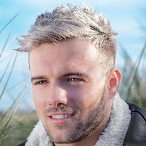 Blonde Quiff Haircut