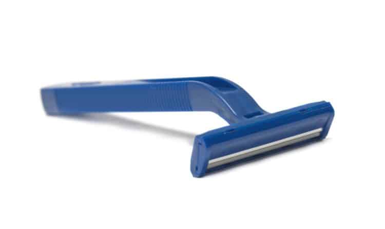 A typical disposable razor can cause razor burn or rash when dull.