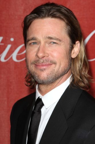 Brad Pitt Longer Stubble Beard