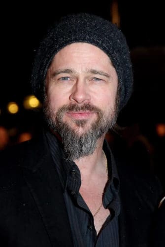 Brad Pitt Long Goatee & beanie