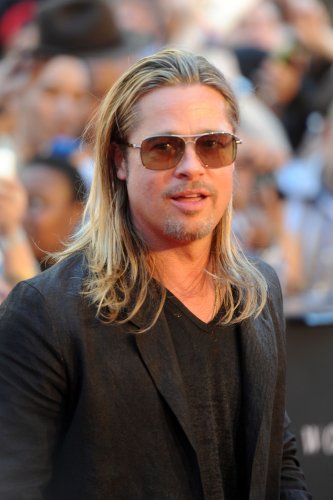 Older Brad Pitt with long hair