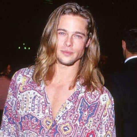 Brad Pitt long blond hair