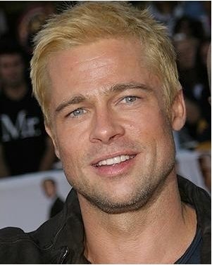 Blonde Brad Pitt Short Hair