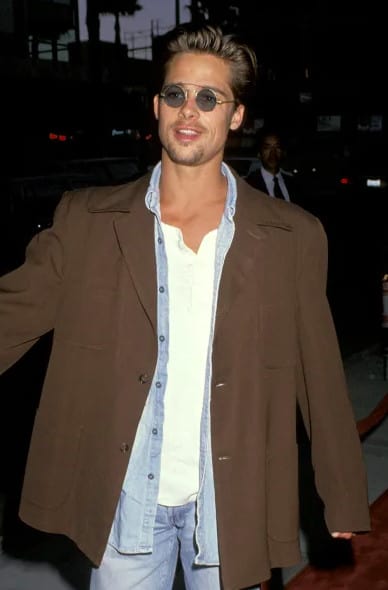 Brad Pitt stubble goatee