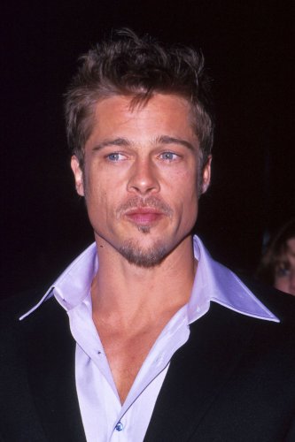 brad pitt spiked hair