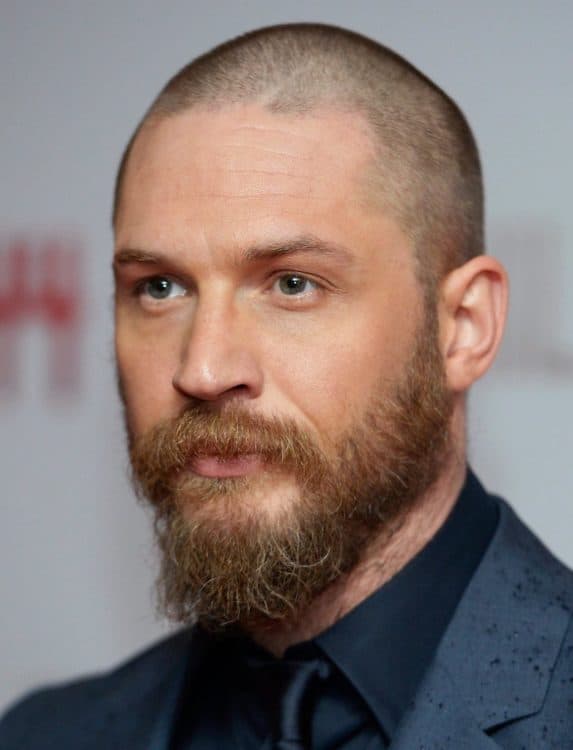 Buzz Cut Tom Hardy 573x750 