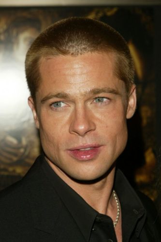 Brad Pitt buzzed hair