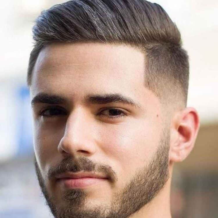 Comb Over Fade With Beard