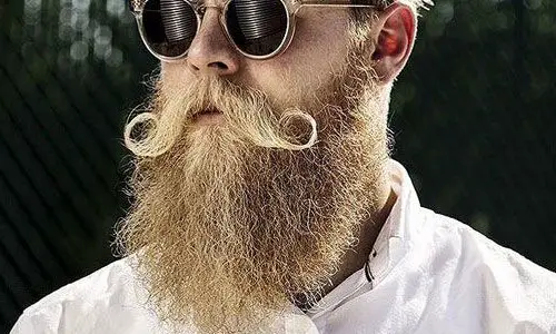 Hipster Wavy Curly Beard