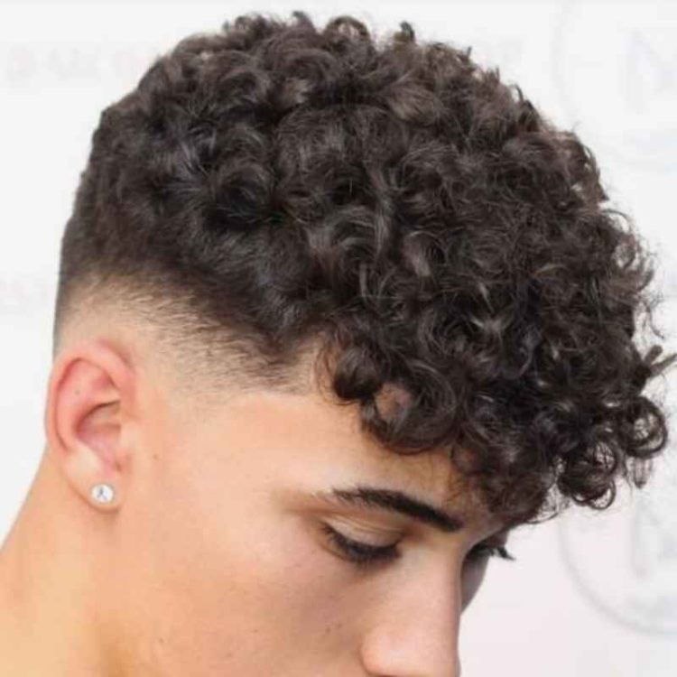 Curly Perm With Fade