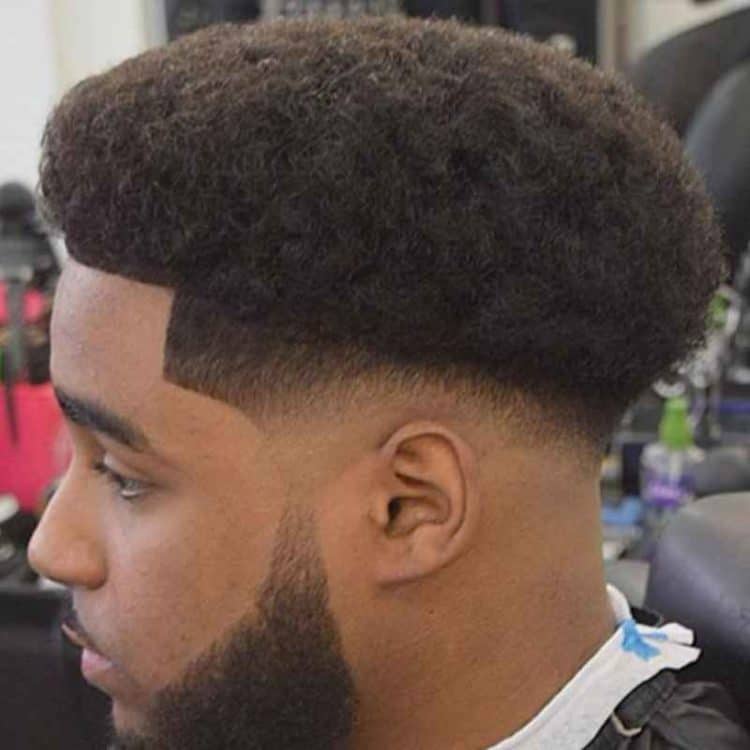 Drop Fade Afro for Black Men