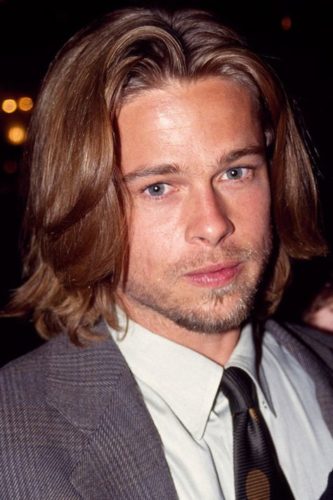 Early Brad Pitt Hair and beard stubble