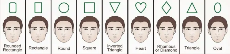 Face shapes diagram