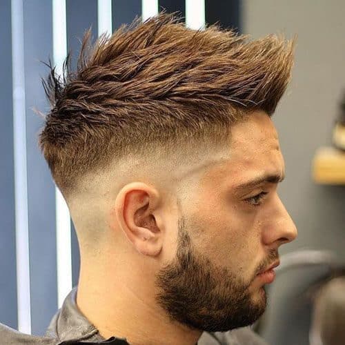 Faux Hawk Fade with Comb Over