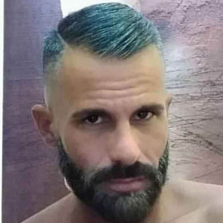 High Gray Hair Fade