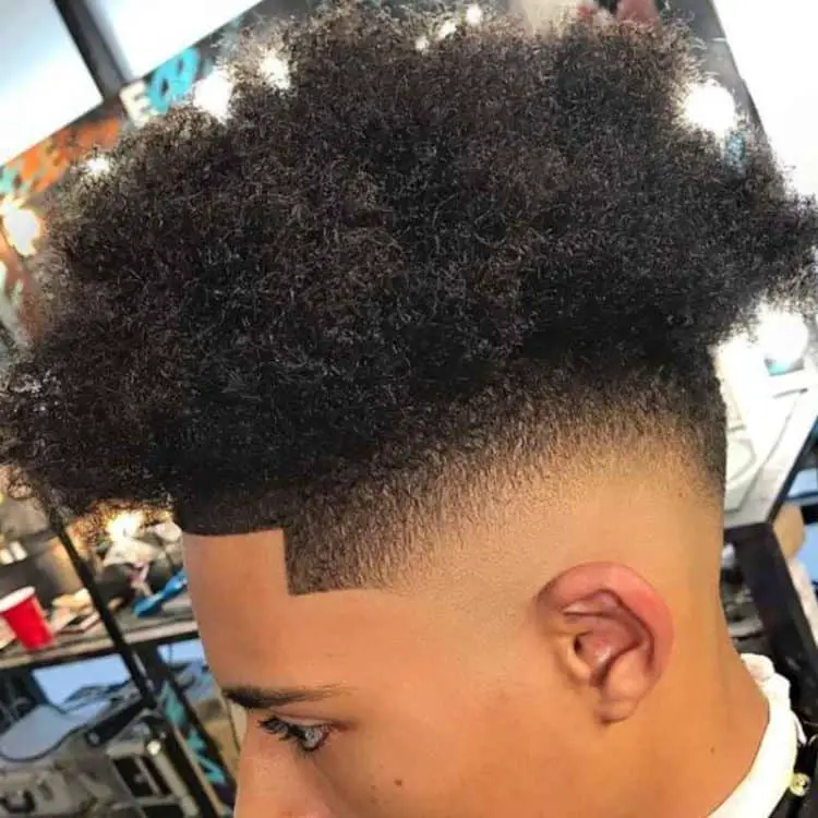 High Top Afro Fade