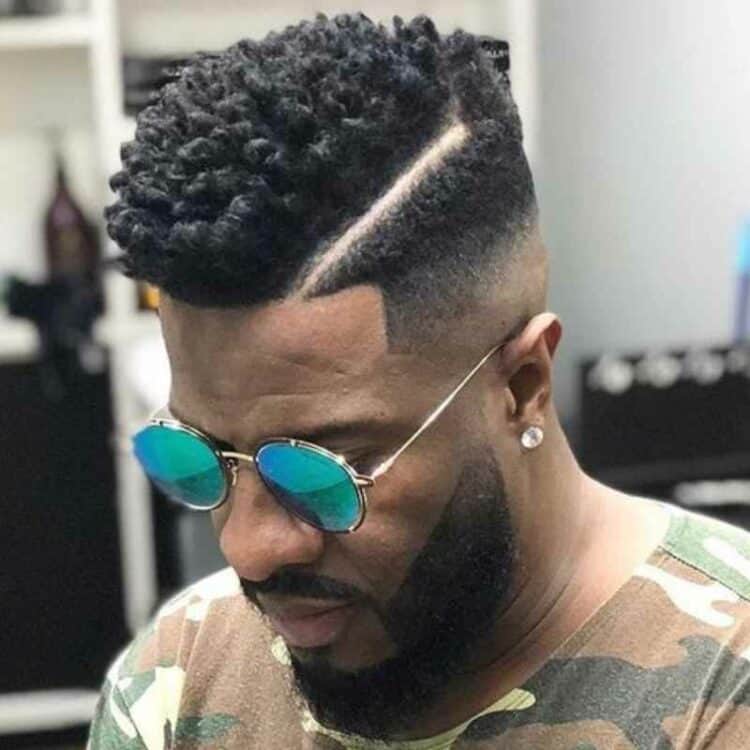 high top fade with part