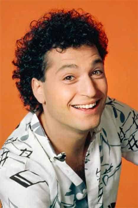 Comedian Howie Mandel with a full head of Curly Hair