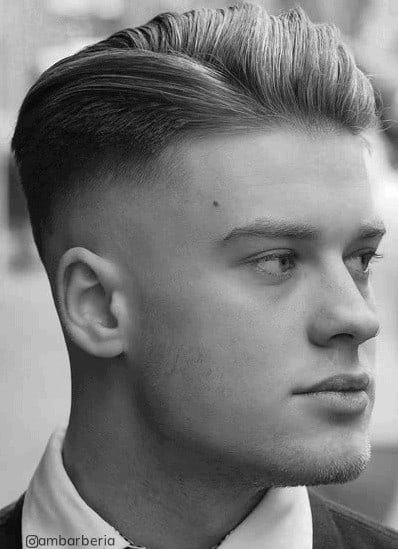 Ivy league undercut fade