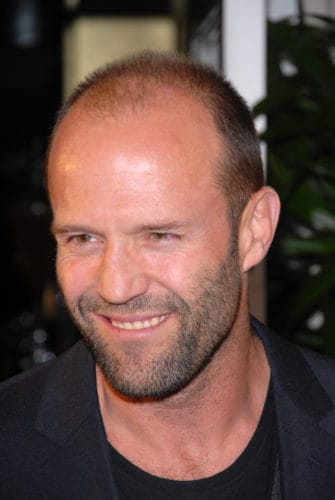 Jason Statham buzz cut to widows' peak