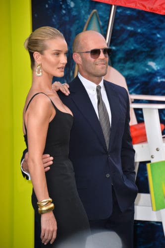 Jason Statham is all confidence with the best shaved head and stubble beard.