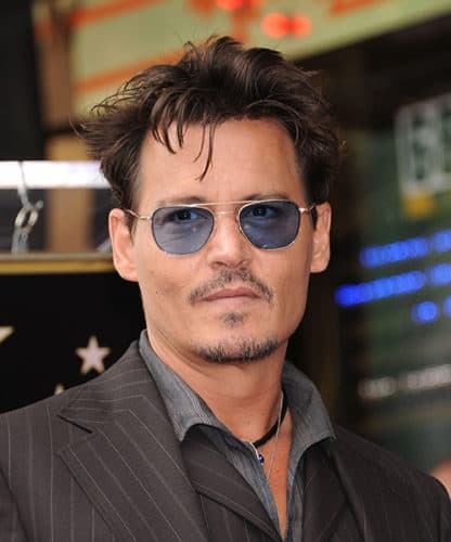 Johnny Depp Scruffy Goatee Look