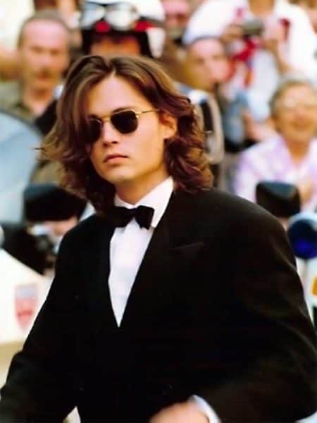 Young Johnny Depp Long Hair 1990s