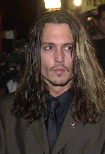 Johnny Depp extremely long hair
