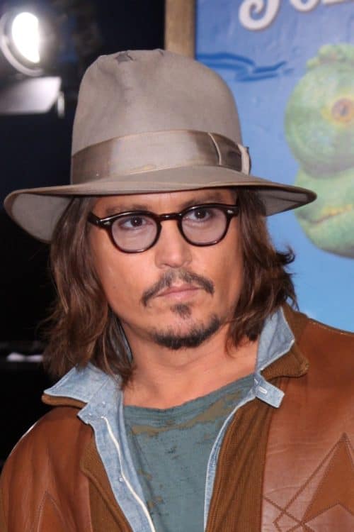 Johnny Depp patchy mustache