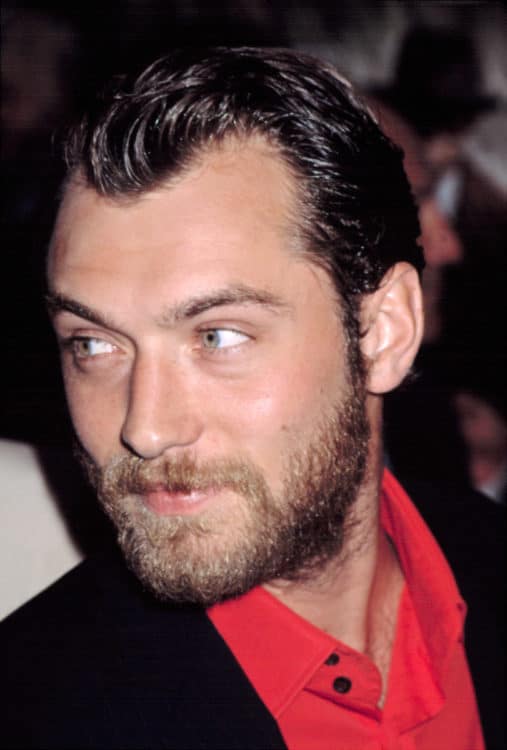 Jude Law Grows Out Sideburns and a full beard
