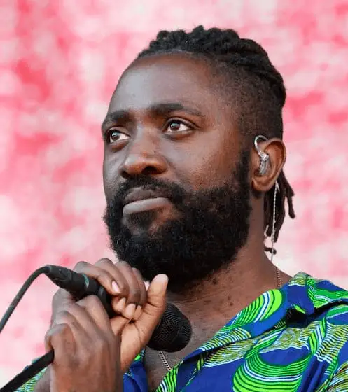 black rock stars with beards - Kele Okereke