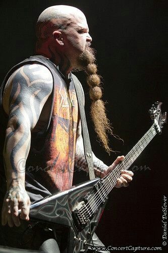 Kerry King from Slayer - rocker braided beard style